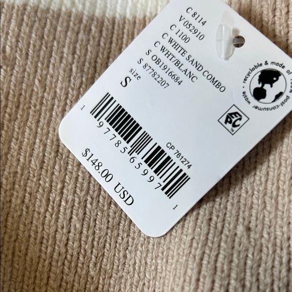 Free People Easy Street Checked Tunic Sweater NWT Small Oversized - Picture 4 of 6